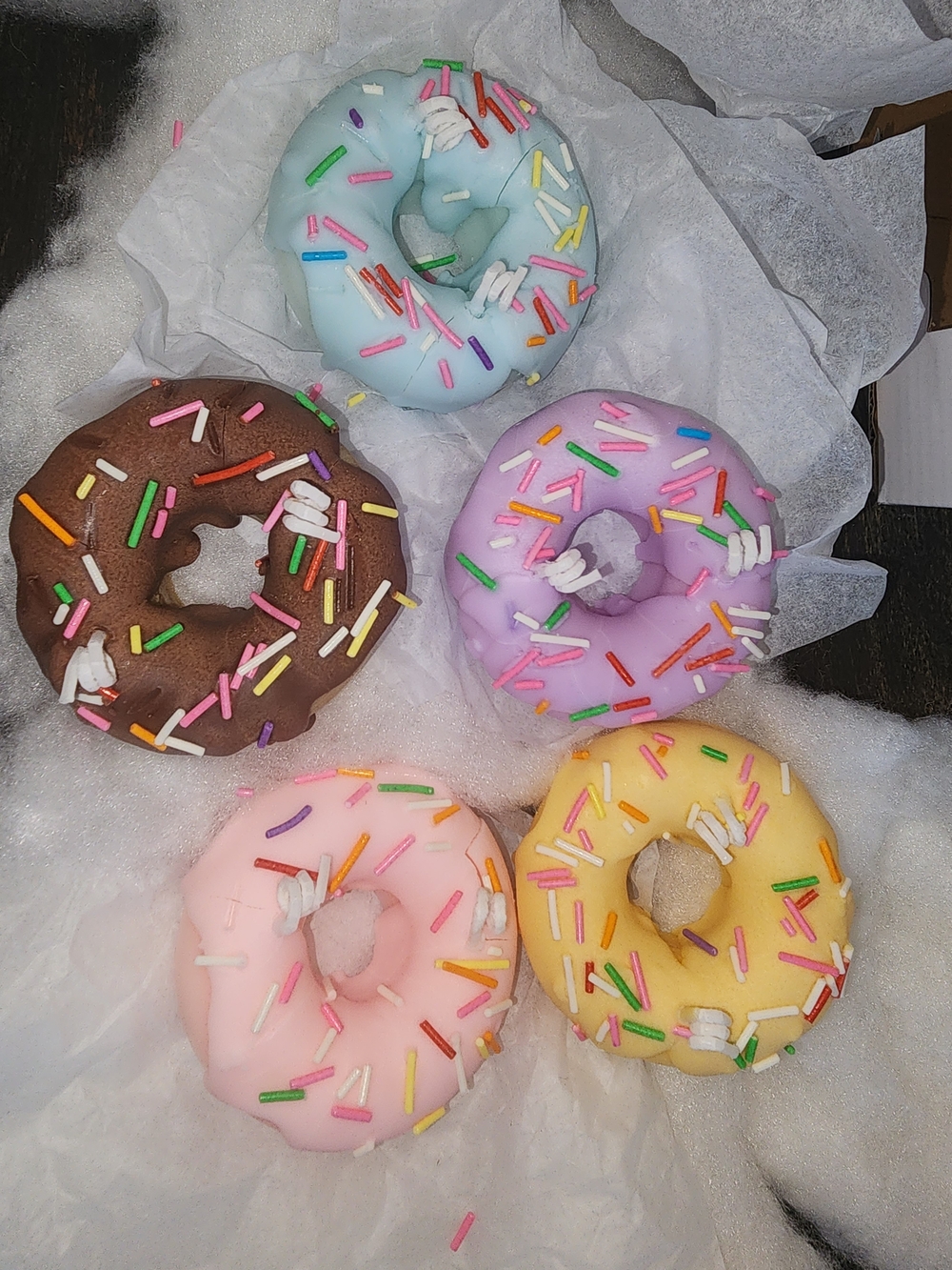 Donut Candle- Pink  Sprinkle Donut - Picture 2 of 2